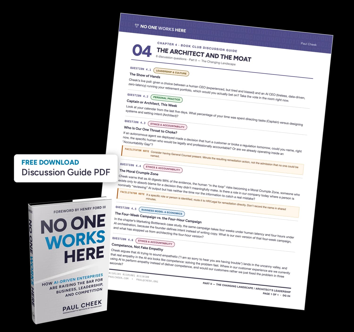 The Architect and the Moat — Discussion Guide — free PDF download