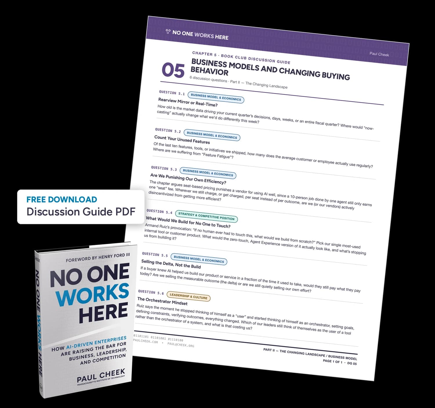 Business Models and Changing Buying Behavior — Discussion Guide — free PDF download