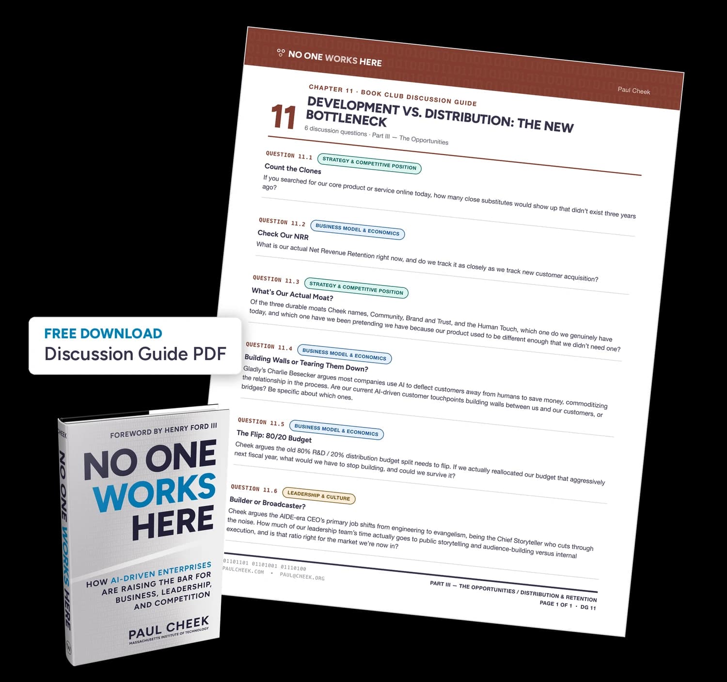 Development Versus Distribution: The New Bottleneck — Discussion Guide — free PDF download