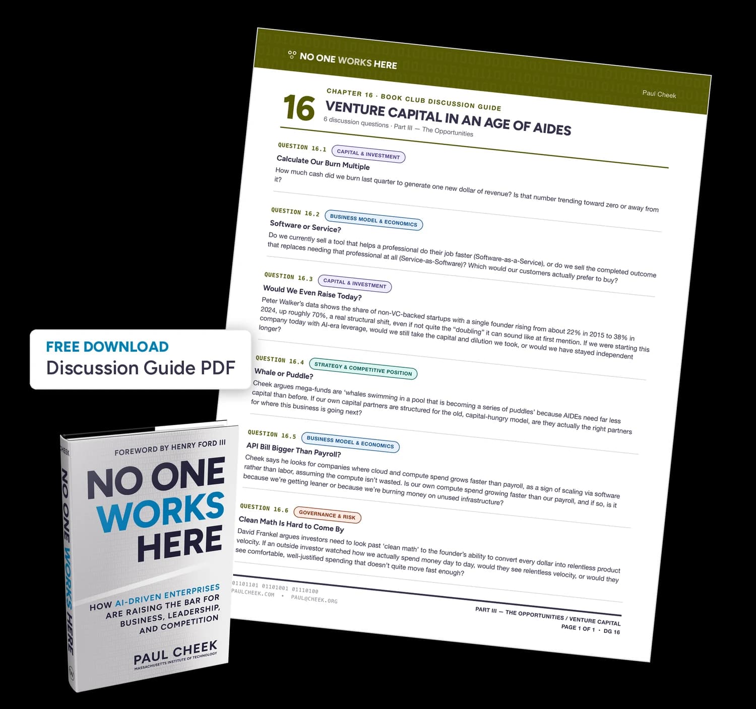 Venture Capital in an Age of AIDEs — Discussion Guide — free PDF download