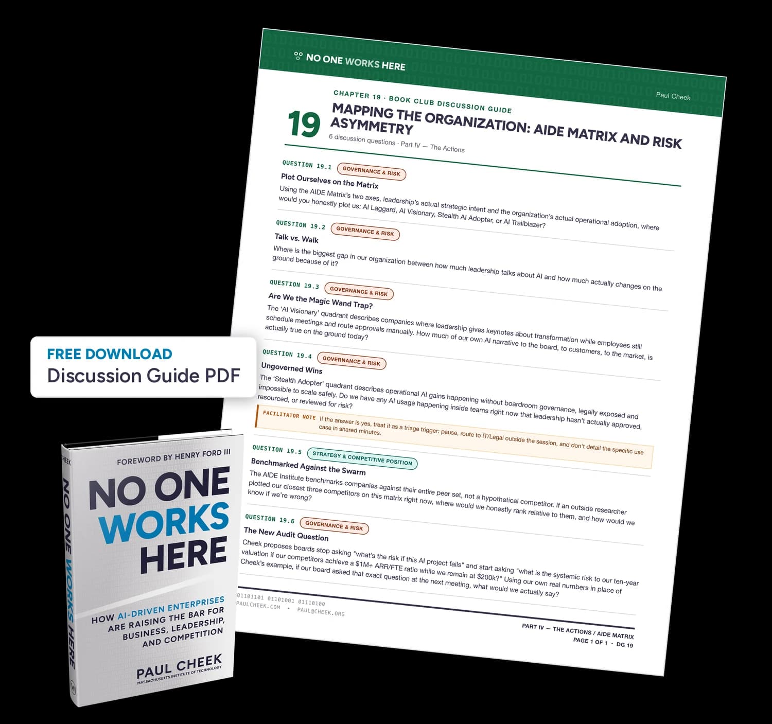 Mapping the Organization: AIDE Matrix and Risk Asymmetry — Discussion Guide — free PDF download
