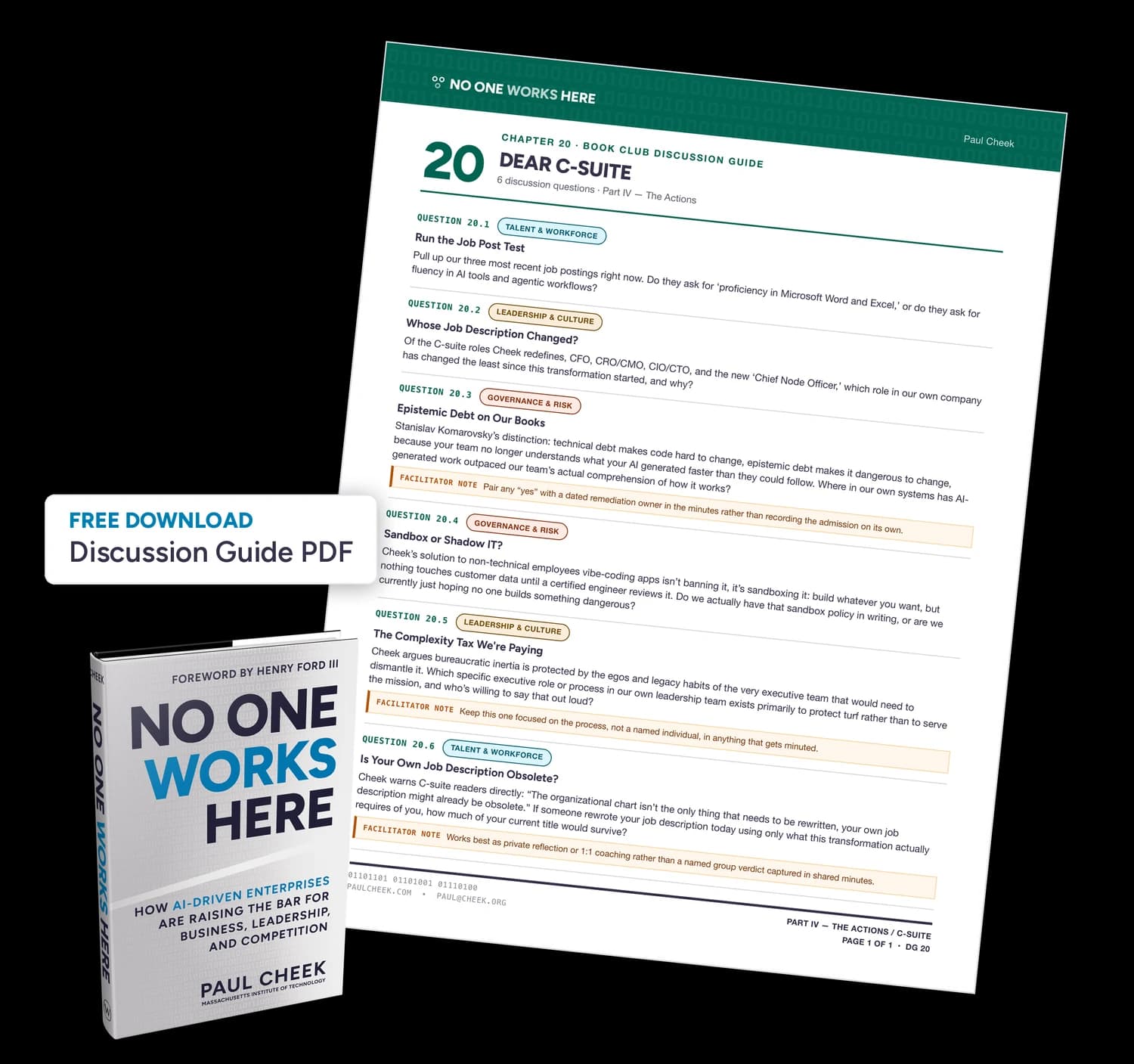 Dear C-Suite — Discussion Guide — free PDF download
