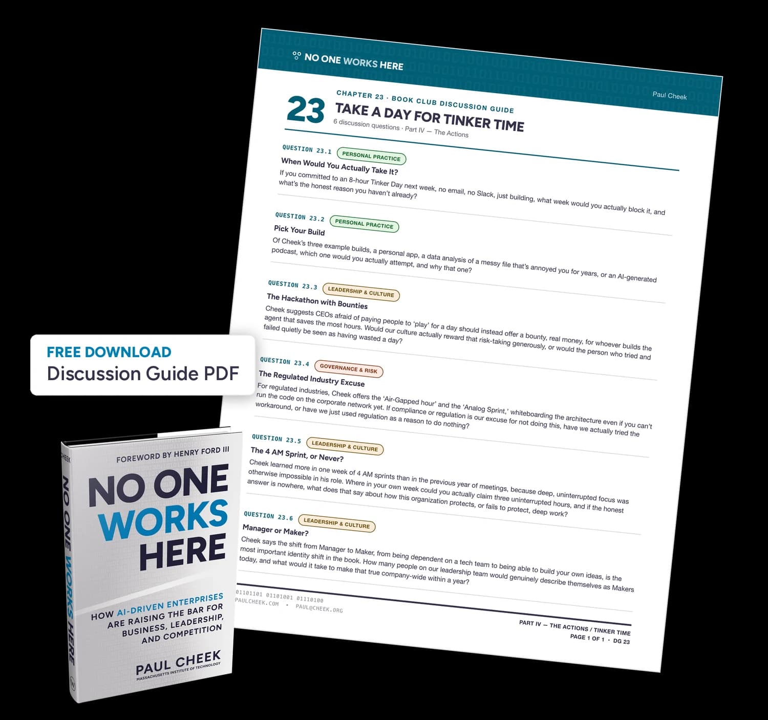 Take a Day for Tinker Time — Discussion Guide — free PDF download